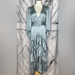 O.P.T Killian Dress Midi Ruffled Size Small